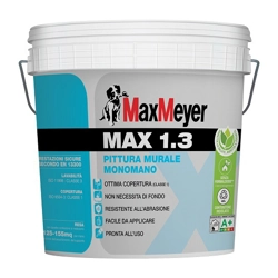 vendita online Max 1.3 bianco monomano per interni 14 l Pittura per interni ed esterni Maxmeyer